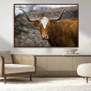 Framed Big Cow Animal Wall Art Canvas Print by MyGreatCanvas | Canvas Wall Art Prints | Photo Prints & Wall Decor