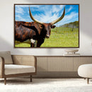 Longhorn and Cow Wall Art, Country Cow Wall Decor Canvas by MyGreatCanvas | Canvas Wall Art Prints | Photo Prints & Wall Decor