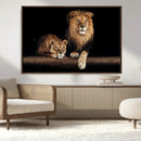 Lion Canvas Wall Art – Majestic Animal Print Artwork for by MyGreatCanvas | Canvas Wall Art Prints | Photo Prints & Wall Decor