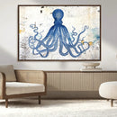 Octopus Canvas Wall Art | Coastal Marine Life Artwork for by MyGreatCanvas | Canvas Wall Art Prints | Photo Prints & Wall Decor