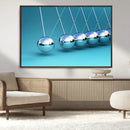 Wall Art Newton's Cradle Canvas Print, Framed Newton Cradle
