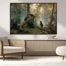 Baby Bears in Forest Wall Art Canvas Print by MyGreatCanvas | Canvas Wall Art Prints | Photo Prints & Wall Decor
