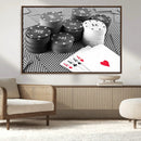 Poker Game Cards Wall Art Canvas, Multi Panel Wall Art by MyGreatCanvas | Canvas Wall Art Prints | Photo Prints & Wall Decor