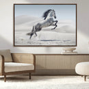 Prancing Horse Desert Large Wall Art Canvas Print – Majestic