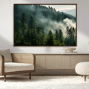 Misty Forest Wall Art Premium Canvas Print a Foggy and by MyGreatCanvas | Canvas Wall Art Prints | Photo Prints & Wall Decor
