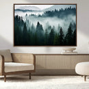 Captivating Misty Forest Wall Art Canvas, Premium Canvas
