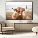 Scottish Serene Highland Cow Canvas Wall Art – Serene