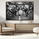 American Football Wall Art Canvas Print Framed Stadium Sport