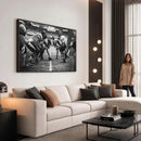 American Football Wall Art Canvas Print Framed Stadium Sport