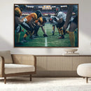 American Football Playing Wall Art Canvas Print by MyGreatCanvas | Canvas Wall Art Prints | Photo Prints & Wall Decor