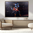 American Football Wall Art Canvas Print, Stadium Sport Wall
