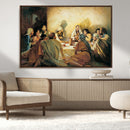 Last Supper Wall Art Canvas Print, Framed Jesus Painting Art