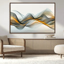Abstract Wave Canvas Wall Art – Fluid Contemporary Elegance