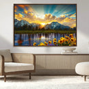 Grand Teton Park Sunrise Wall Art – Vibrant Landscape Canvas by MyGreatCanvas | Canvas Wall Art Prints | Photo Prints & Wall Decor