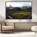 Colorado Rockies Coors Field Wall Art Canvas Print - MLB