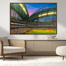 Milwaukee Brewers Baseball Team Print Canvas- American