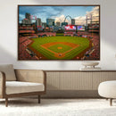 St. Louis Cardinals Baseball Team Print - Busch Stadium Wall by MyGreatCanvas | Canvas Wall Art Prints | Photo Prints & Wall Decor