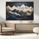 Mountain Wall Art – Modern Geometric Landscape Canvas Print,