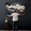 Wood Mountain Wall Art | Mountain Canvas Print Wood Decor | by MyGreatCanvas | Canvas Wall Art Prints | Photo Prints & Wall Decor