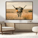 Texas Cow Wall Art Canvas Print for Farm House Wall Decor, by MyGreatCanvas | Canvas Wall Art Prints | Photo Prints & Wall Decor