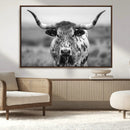 Texas Cow Longhorn Wall Art Canvas Print for Farm House Wall by MyGreatCanvas | Canvas Wall Art Prints | Photo Prints & Wall Decor