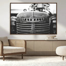 Vintage Farmall Tractor Wall Art Canvas Print, Rustic