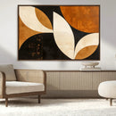 Geometric Abstract Wall Art Canvas Print, Mid Century Modern