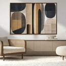 Wabi Sabi Canvas Print - Geometric Abstract Wall Art Canvas
