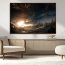 Avengers Planet Wall Art Canvas Print