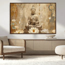 Buddha Wall Art Canvas Print, Buddha Meditation Room Decor,