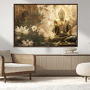 Zen Buddha Wall Art Canvas Print | Peaceful Meditation Decor