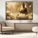 Golden Buddha Wall Art | Yoga Room Decor and Meditation Room by MyGreatCanvas | Canvas Wall Art Prints | Photo Prints & Wall Decor