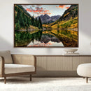 Maroon Bells Wall Art - Scenic Canvas Print of Maroon Bells