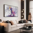 Watercolor Golf Swing Wall Art Canvas Print | Vibrant