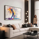 Watercolor Golf Swing Wall Art Canvas Print | Vibrant