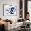 Hockey Player Wall Art Canvas Print - Sports-Inspired