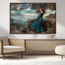 Miranda by the Shore Wall Art Canvas Print – Tempest Scene by MyGreatCanvas | Canvas Wall Art Prints | Photo Prints & Wall Decor