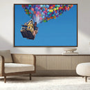 Carl Fredricksen, Up Movie Wall Art, Balloons Wall Art, Air
