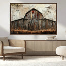Rustic Barn Wall Art | Farmhouse Wall Decor Canvas Print |
