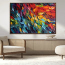 Vibrant Abstract Leaf Wall Art Canvas Print | Bold Colorful by MyGreatCanvas | Canvas Wall Art Prints | Photo Prints & Wall Decor