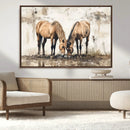 Vintage Horses Wall Art | Ready to Hang and Framed Triptych by MyGreatCanvas | Canvas Wall Art Prints | Photo Prints & Wall Decor