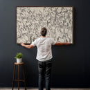 Abstract Horse Sketch Wall Art | Ready to Hang and Framed |