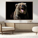 Grizzly Bear Canvas Print | Wildlife Wall Art for Cabin by MyGreatCanvas | Canvas Wall Art Prints | Photo Prints & Wall Decor