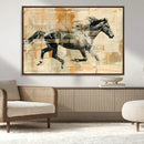 Chines Style Running Horse Western Wall Art | Farmhouse Wall by MyGreatCanvas | Canvas Wall Art Prints | Photo Prints & Wall Decor