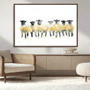 Farmhouse Wall Art Sheep Print | Ready to Hang Framed Canvas by MyGreatCanvas | Canvas Wall Art Prints | Photo Prints & Wall Decor