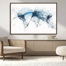 Flight Route Map Wall Art Canvas Print, Abstract Air Traffic by MyGreatCanvas | Canvas Wall Art Prints | Photo Prints & Wall Decor