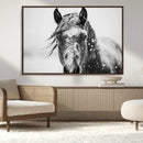 Western Wall Art | Black and White Winter Horse Wall Art | by MyGreatCanvas | Canvas Wall Art Prints | Photo Prints & Wall Decor