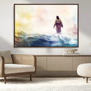 Watercolor Jesus Walking on Water Canvas Print, Christian by MyGreatCanvas | Canvas Wall Art Prints | Photo Prints & Wall Decor