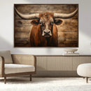 Longhorn Bull Wall Art | Canvas Print | Ready to Hang | by MyGreatCanvas | Canvas Wall Art Prints | Photo Prints & Wall Decor