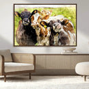 Curious Cows Farmhouse Wall Art | Ready to Hang and Framed by MyGreatCanvas | Canvas Wall Art Prints | Photo Prints & Wall Decor